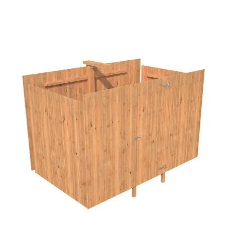 Reapris 102782 Palmako Förråd inv. 6,2 m², till Karl 101026, brun, impr.